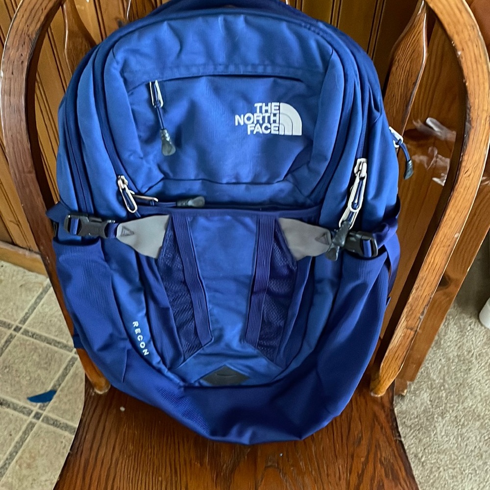 Brand new recon north face back pack true blue